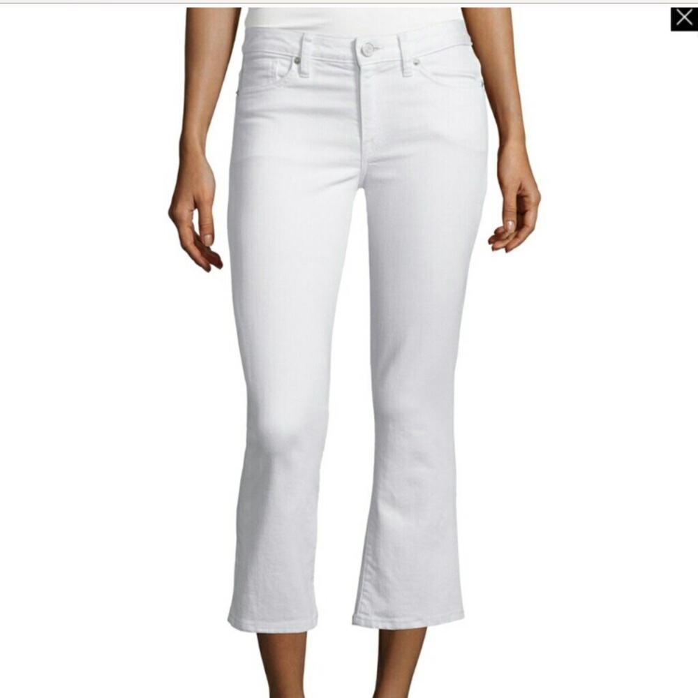 NWT Joie cropped white jeans!
